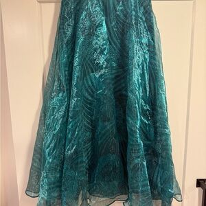 Maeve Teal Maxi Skirt